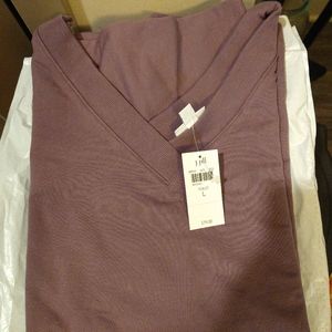 J.Jill Fit Long sleeve Tee Violet Sz L New! Perfect Dressy or casual Soft & cozy